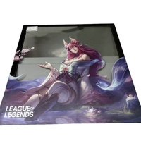 Personnage de dessin animé personnalisé impression UV sérigraphie verre de jeu coloré panneau de couverture en verre trempé
