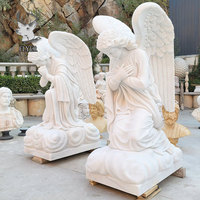 Église décoration de la maison religieuse catholique grandeur nature marbre blanc vierge Sculpture