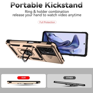 Custodia defender robusta antiurto con supporto ad anello copertura dell'obiettivo di protezione della fotocamera armatura anti-goccia per <span class=keywords><strong>XIAOMI</strong></span> <span class=keywords><strong>MI</strong></span> 11T/11T PRO - Product Image 5