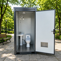 Cabine de toilettes préfabriquée portable à prix abordable, mini-abri de camping, douche, siège de toilette, toilettes à la turque, salle de bain mobile