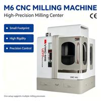 Centre d'usinage vertical robuste LEYO M6 CNC, base en fer, haute rigidité pour le traitement du métal, de l'acier et de l'aluminium