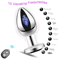 Plug anal à télécommande, plug anal masculin en acier, plug anal vibrant, jouets sexuels pour femmes et hommes, massage de la prostate, jeu anal