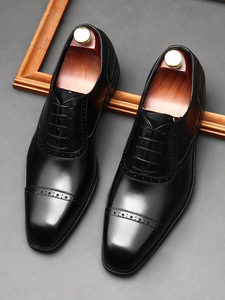 Chaussures en cuir pour hommes de grande taille, de haute qualité, neuves, très vendues, en cuir véritable, style britannique, pour affaires - Product Image 6