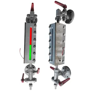 B49X-25. Pengukur level cair dua warna, Ketel pengukur suhu tinggi/tekanan, indikator level penglihatan kaca