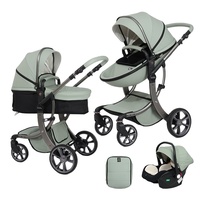 Poussette pour bébé Kidilo en alliage d'aluminium, inclinable bidirectionnelle, landau pour nouveau-né, multifonctionnelle, poussette pour enfants à vue dégagée