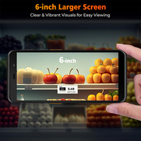 Escáner de Código de Barras TC60 Android 14 1D/2D IP67 PDA Terminal de Datos Móvil 4+64GB Octa-Core 4G Pantalla de 6 Pulgadas Cámara de 5MP+13MP Ultra Resistente