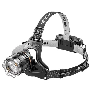 Linterna frontal transfronteriza de aleación de aluminio P50 de alto brillo, linterna LED recargable de inducción montada en la cabeza para exteriores IP65 - Product Image 5
