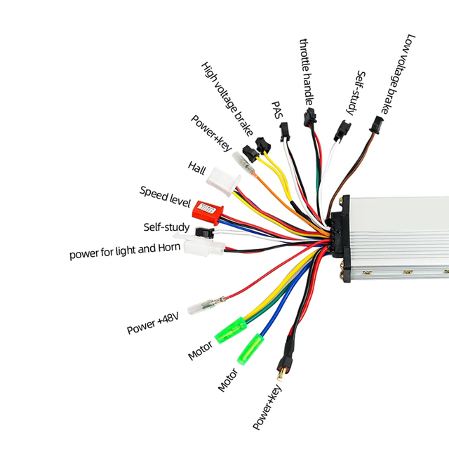 48V Brushless Dc BLDC Hub Motor Controller Brushless Scooter Motor Controller for Electric Bike