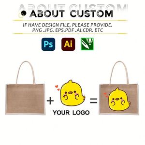 Bolsas de Yute Personalizadas al por Mayor para Regalos, Compras y Mujeres, con Logotipo - Product Image 2