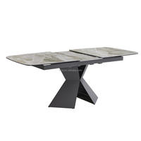 Ensemble de 4 places avec table à manger de couleur blanche, montage en surface