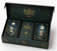 KingCards Jeu de cartes de tarot et d'oracle en papier artistique portable personnalisable avec estampage à chaud et finition de bordure en feuille d'aluminium - Cadeau promotionnel