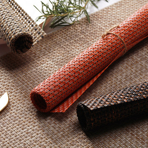 <span class=keywords><strong>Mantel</strong></span> de mesa de <span class=keywords><strong>PVC</strong></span> de estilo europeo, <span class=keywords><strong>mantel</strong></span> de fácil limpieza, utensilios de cocina individuales, alfombrillas occidentales tejidas - Product Image 3