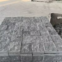 Vente directe d'usine, pavés en granit noir foncé à surface naturelle, modèle G654, design moderne, durable, respectueux de l'environnement, garantie 5 ans
