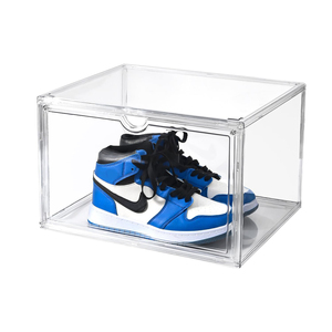 Boîte de rangement à chaussures pliable transparente à un seul niveau, pliable, portable, écologique, durable et empilable pour la vente en gros - Product Image 1