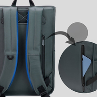 Sac à dos de voyage imperméable à grande capacité avec fermeture éclair à motif géométrique gris foncé noir unisexe pour hommes et femmes, sac à dos décontracté pour la journée