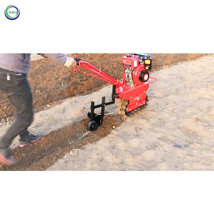 Diesel Garden Power Tiller Walking Tractor Mini Tractor Cultivators Price Of Small Ploughing Machine