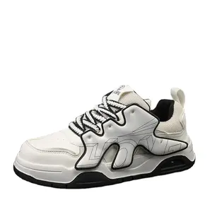 Zapatillas de deporte de moda personalizadas para hombre, zapatos de estilo Hip Hop, zapatos de cuero real al por mayor baratos, zapatos de baloncesto personalizados para hombre