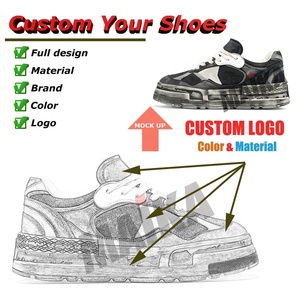 Moda Casual 2025 Vintage personalizado deportes hombres zapatos suela gruesa altura aumento caminar grueso Skateboard zapatos con lona - Product Image 2