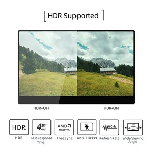 2023 Новый OEM 13,3 15,6 16 17,3 дюймов игровой сенсорный экран 1080P 2K 4K IPS ноутбук ПК ЖК ультра тонкий портативный монитор - Product Image 4