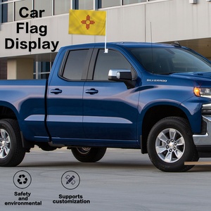 Bandera Personalizada para Ventana de Auto de Nuevo México, 12x18 Pulgadas, Doble Cara, Poliéster, Tierra Encantada, con Clip y Soporte - Product Image 3