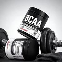 Poudre de BCAA fermentée personnalisée OEM, supplément d'acides aminés pour après l'entraînement, saveur framboise bleue, 30 portions