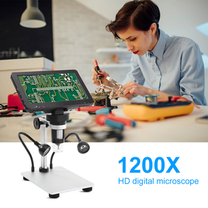 DM9 1-1200X <strong>Digital</strong> <strong>Microscope</strong> for Soldering Electronic <strong>Microscope</strong> Camera Amplification Magnifier With Leds and <strong>Bracket</strong> Tool - Product Image 4