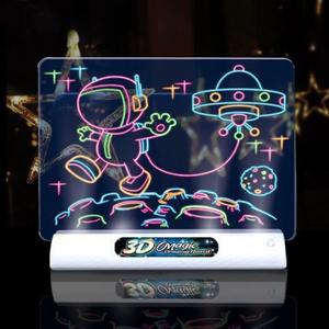 Tableau lumineux 3D magique, plastique moderne, personnalisé, coloré, pour dessin, traçage, kit de peinture, excellente idée cadeau pour les grands enfants, garçons et filles - Product Image 5
