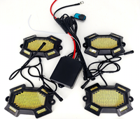 12V 56000lm 4pcs 324 LED blanches pour éclairage de fond de caisse de voiture, camions, VTT, UTV, SUV et bateaux