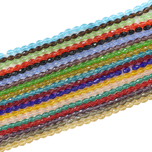 Zhubi 4X6MM Faceted Crystal Olive <strong>Beads</strong> Rondelle Glass <strong>Beads</strong> for Jewelry Making DIY Necklace <strong>Bracelet</strong> Charms Kits - Product Image 1