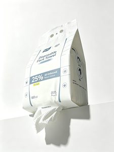 Serviettes jetables suspendues pour le visage, nettoyantes, non tissées, démaquillantes, lingettes en coton, facilement distribuables, en viscose - Product Image 2