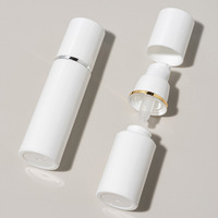 100ml bouteille d'émulsion en plastique verte pp Essence conteneur emballage cosmétique personnalisé