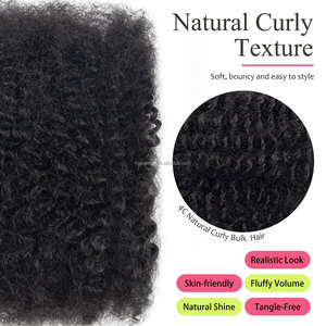ANNA Cabello Humano 100% Preestirado para Trenzas Kinky Twist 50g Extensiones de Cabello Humano al por Mayor para Locs - Product Image 2