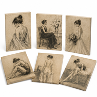 Peinture à l'huile de femme nue sexy sur toile, art imprimé moderne, taille personnalisée 20x24 pouces (50x60 cm), couleur personnalisée pour la décoration murale de la maison