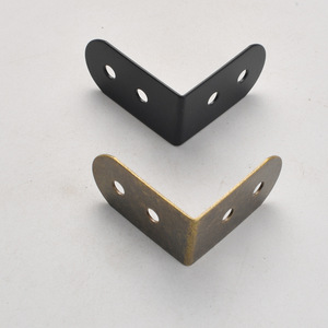<b>Corner</b> <b>Bracket</b> Carbon Steel Black Bronze 90 Degree Shelf Support Hardware Connector <b>For</b> Wooden Box Durable - Product Image 1