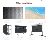 Pantalla LED Ultrafina de 75 mm P1.953 P2.604 P2.974 P3.91 4K para Estudio, Transmisión, Fondo Virtual, Alquiler en Interiores