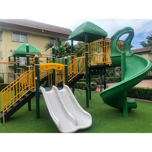 Jardín de Infantes de interior y al Aire Libre <span class=keywords><strong>juegos</strong></span> al aire libre de los niños columpio y tobogán de conjuntos - Product Image 3
