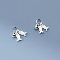 A2151 pendentif à breloque en argent sterling s925 chaud collier de poisson bracelet pendentif à breloque pour la fabrication de bijoux bricolage