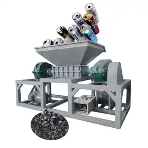single shaft organic waste plastic shredder machine rubber tire shredder machinery for sale with blades