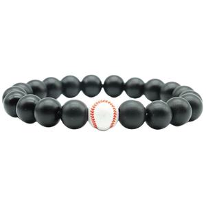 Howlite élastique corde sport bracelets porte-bonheur pour garçons bracelets perlés pour basket-ball Football volley-ball joueurs <span class=keywords><strong>de</strong></span> baseball - Product Image 2