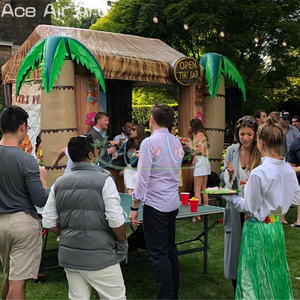 <span class=keywords><strong>Tahiti</strong></span> khu nghỉ mát lấy cảm hứng từ thanh gian hàng ngoài trời Inflatable Tiki đứng với Thần Tượng điêu khắc cho xúc tiến kinh doanh bên - Product Image 3