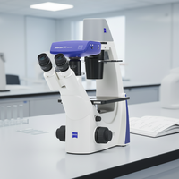 Microscopio Bioóptico Invertido Primovert con Enfoque Manual y Pantalla LED para Detección y Evaluación Rápida y Conveniente de Células Vivas