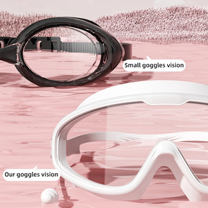 Masque de natation HD grand angle anti-buée et anti-UV pour adultes, grande monture avec garantie anti-fuite - Product Image 5