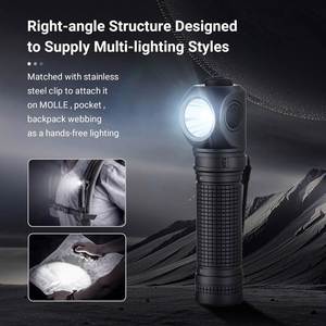 600 Lumens Super Bright Rechargeable Aluminum Alloy <b>LED</b> Headlamp 90 Degree Right Angle <b>Flashlight</b> Magnetic Base Waterproof - Product Image 3