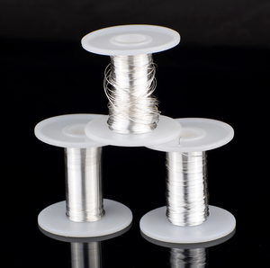 Fio de Prata Litz RASANTEK 5N 99,99% Puro 22AWG Fio de Prata Esmaltado Plano para Cabos de Áudio Premium e Artesanato de Joias - Product Image 1