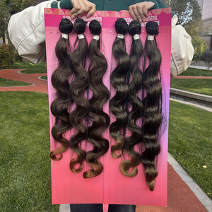 Julianna Ingrosso 18-20-22 Pollici Confezione da 3 Pezzi Capelli Sintetici <span class=keywords><strong>Afro</strong></span> Ondulati <span class=keywords><strong>Ricci</strong></span> per <span class=keywords><strong>Extension</strong></span> - Product Image 1