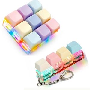 LED Custom Logo Keyboard Keycap Diy Keychain Design Keyboard Relieve Stress <b>Key</b> <b>Chain</b> Toy - Product Image 1