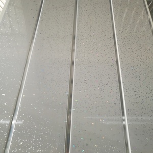 Impermeabile bianco Sparkle 5 mm muro bagnato bagno e doccia pannello di parete in PVC <span class=keywords><strong>rivestimento</strong></span> plancia - Product Image 4