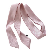 Écharpe en ruban froissé de haute qualité, motif uni, 190 cm, longue, pour femme, bandeau, attache-cheveux, foulard, accessoire de sac