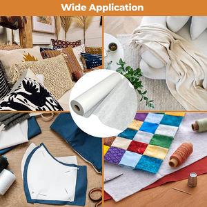 Entoilage <span class=keywords><strong>thermocollant</strong></span> en <span class=keywords><strong>molleton</strong></span> : 12 pouces x 10 yards, <span class=keywords><strong>molleton</strong></span> <span class=keywords><strong>thermocollant</strong></span> simple <span class=keywords><strong>face</strong></span> blanc pour la couture et l'artisanat - Product Image 6