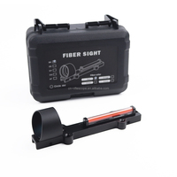 Optique Bravo pas besoin de batterie poids léger chasse tactique Fiber optique point rouge portée de visée 1x28 visant le tir en plein air